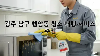 광주 남구 행암동 청소 대행 서비스 추천